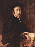 Jacopo Pontormo Portrat eines Musikers oil painting